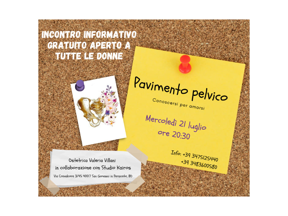 Locandina evento pavimento pelvico